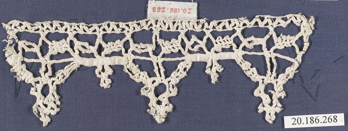 Edging, Bobbin lace, Italian, Venice