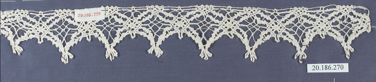 Edging, Bobbin lace, Italian, Venice