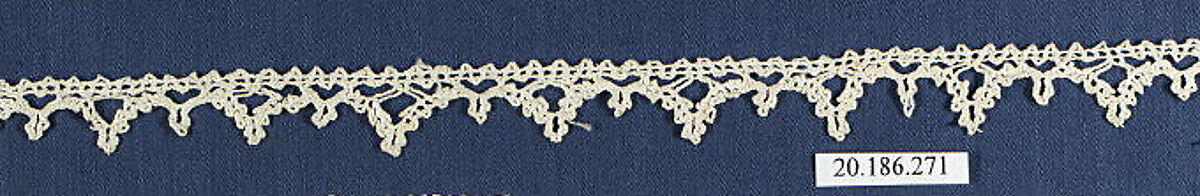 Edging, Bobbin lace, Italian, Venice 