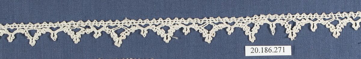 Edging, Bobbin lace, Italian, Venice