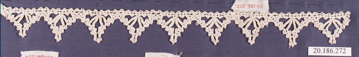 Edging, Bobbin lace, Italian, Venice