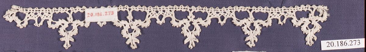 Edging, Bobbin lace, Italian, Venice