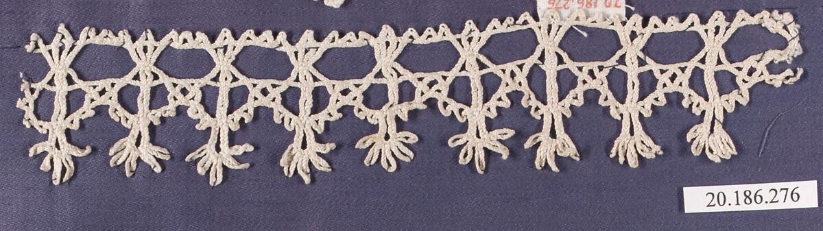 Edging, Bobbin lace, Italian, Venice