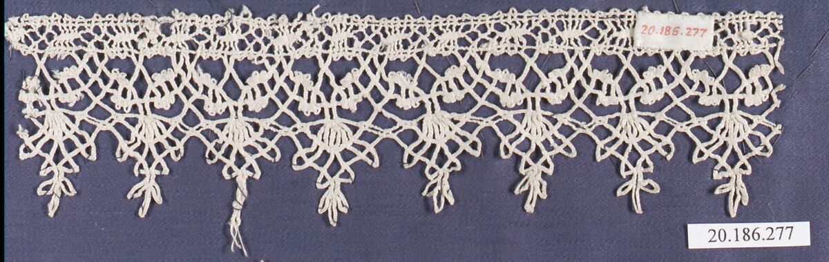 Edging, Bobbin lace, Italian, Venice