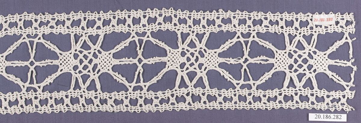 Insertion, Bobbin lace, Italian, Venice