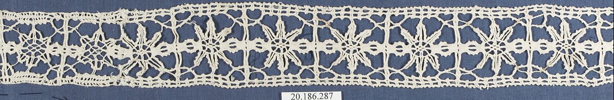 Edging, Bobbin lace, Italian, Venice