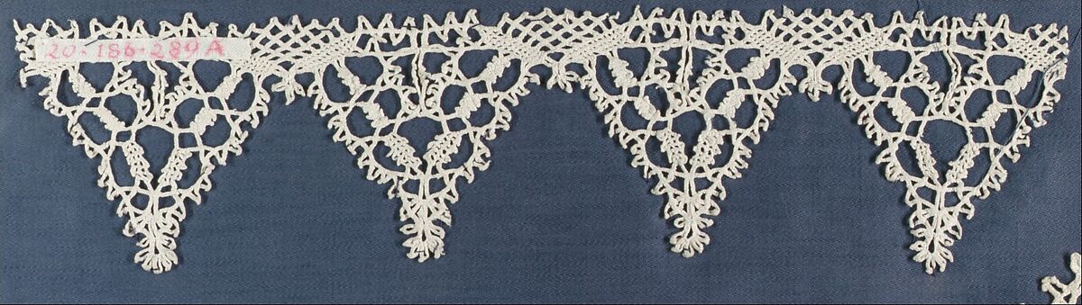 Edging, Bobbin lace, Italian, Venice