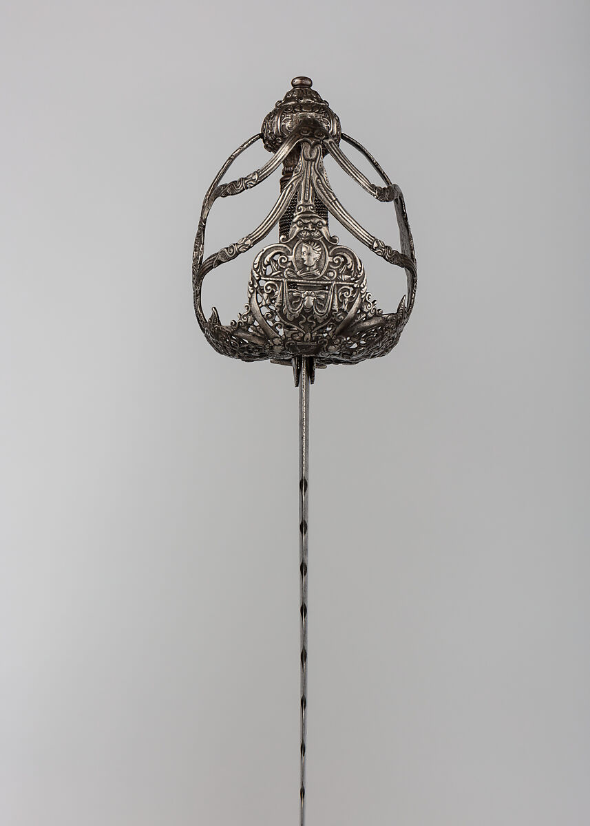 Basket-hilted Sword, Blade by Johannes Wundes the Younger (Germany, Solingen, active mid-17th century), Steel, wood, silver, hilt, British; blade, German