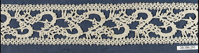 Insertion, Bobbin lace, Italian, Venice 