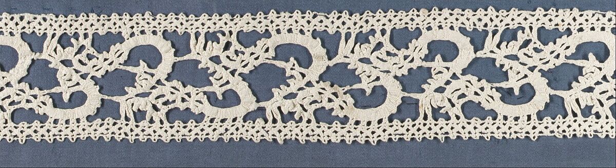 Insertion, Bobbin lace, Italian, Venice