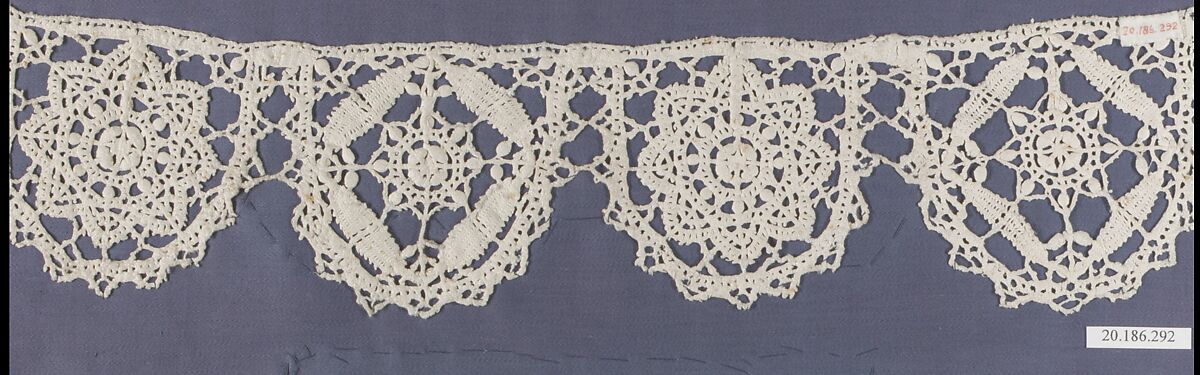Edging, Bobbin lace, Italian, Genoa