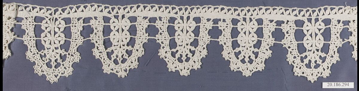 Edging, Bobbin lace, Italian, Genoa