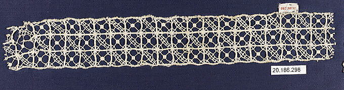 Insertion, Needle lace, Italian, Venice 