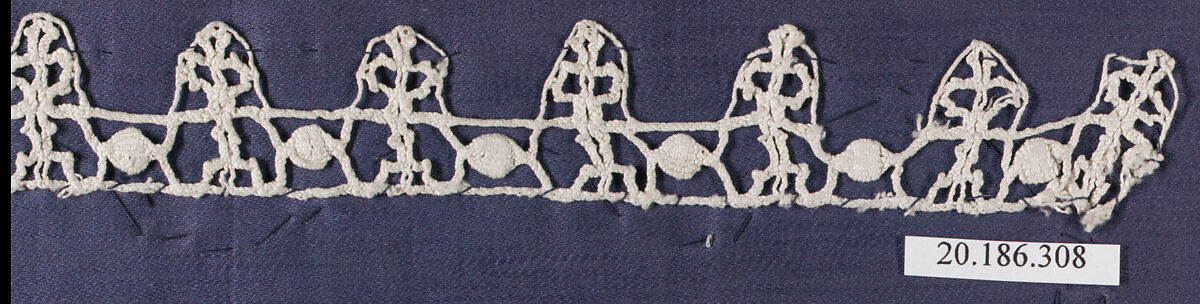 Edging, Bobbin lace, Italian, Genoa