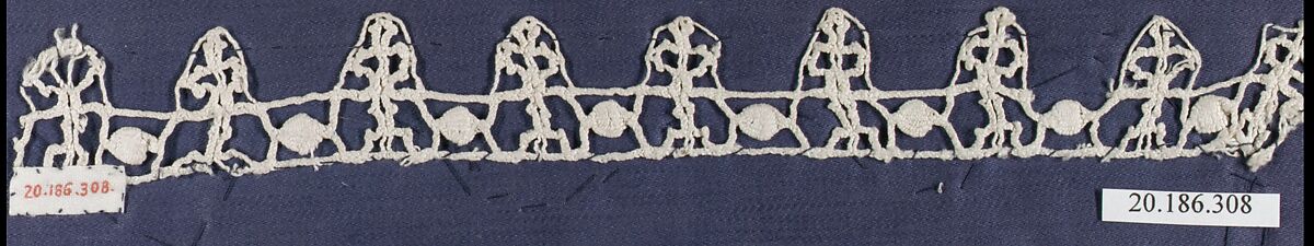 Edging, Bobbin lace, Italian, Genoa