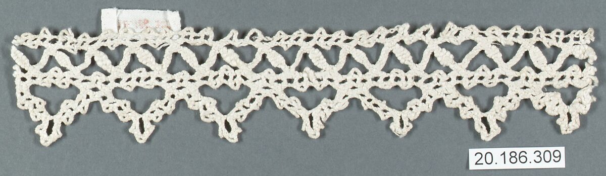 Edging, Bobbin lace, Italian, Genoa