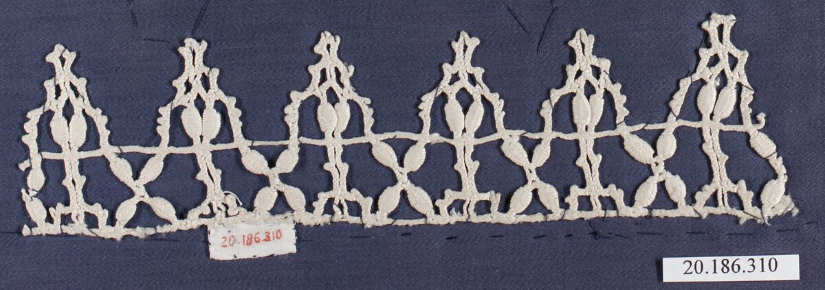 Edging, Bobbin lace, Italian, Genoa