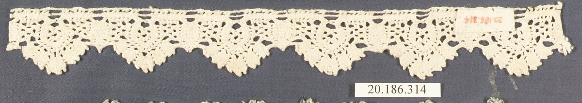 Edging, Bobbin lace, Italian, Genoa