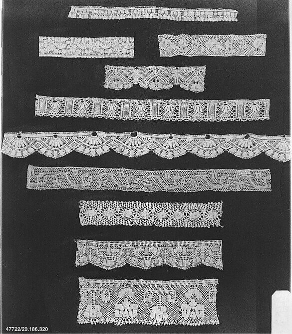 Edging, Bobbin lace, Italian, Abruzzi 