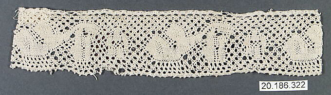 Edging, Bobbin lace, Italian, Abruzzi 