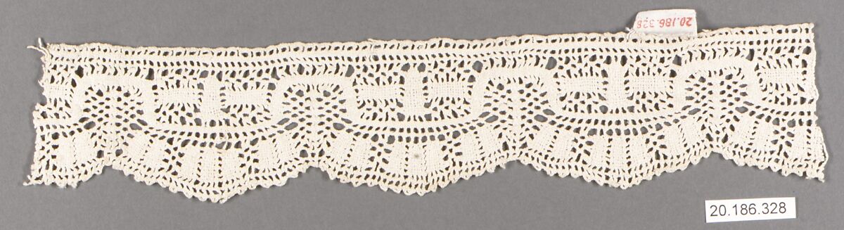 Edging, Bobbin lace, Italian, Abruzzi (Pescocostanzo) 