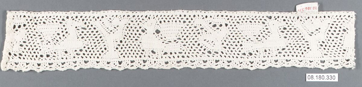 Edging, Bobbin lace, Italian, Abruzzi (Pescocostanzo) 