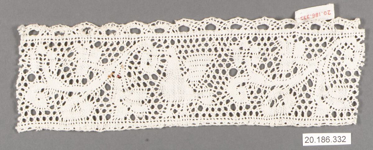 Edging, Bobbin lace, Italian, Abruzzi (Pescocostanzo) 