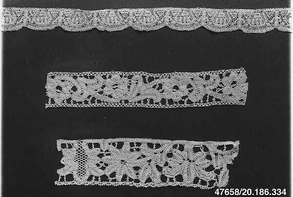 Edging, Bobbin lace, Italian, Abruzzi 