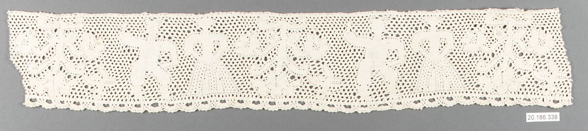 Edging, Bobbin lace, Italian, Abruzzi (Pescocostanzo) 