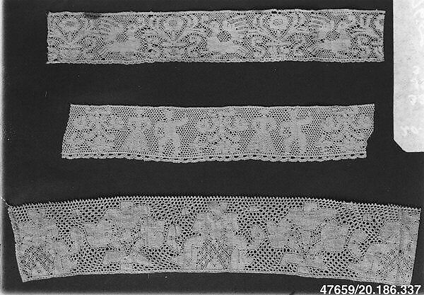 Edging, Bobbin lace, Italian, Abruzzi