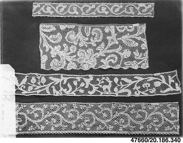 Strip, Bobbin lace, Italian, Milan