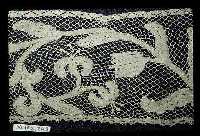 Border, Bobbin lace, Italian, Genoa