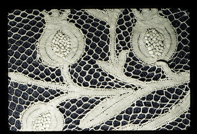 Border, Bobbin lace, Italian, Genoa