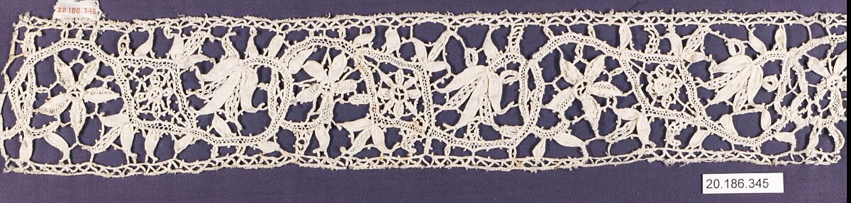 Insertion, Needle lace, punto in aria, Italian