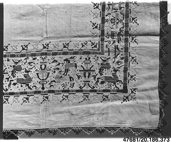 Altar cloth, Linen, Italian, possibly Sicily