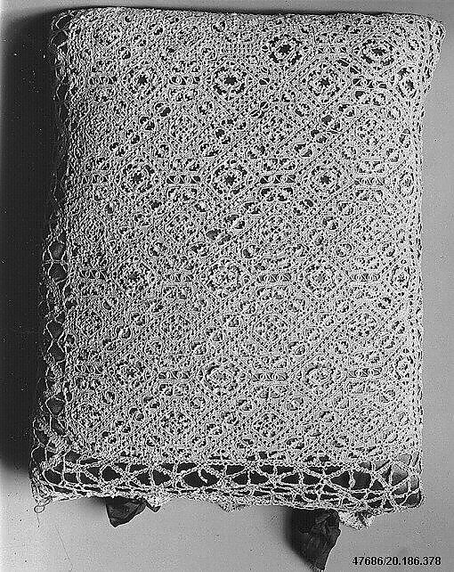 Pillowcase, Cutwork, bobbin lace, Italian 