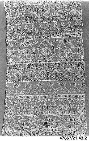 Bridal veil, Bobbin lace, Danish, Tønder 