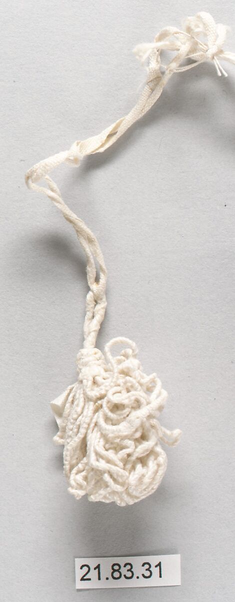 Pair of tassels, Linen, Italian 