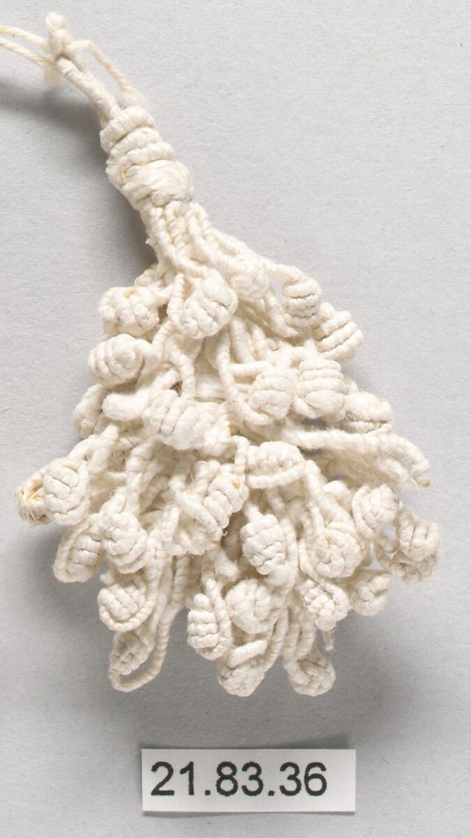 Pair of tassels, Linen, Italian