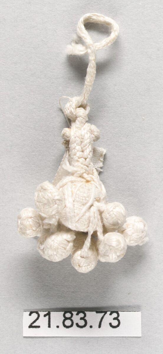 Pair of tassels, Linen, Italian