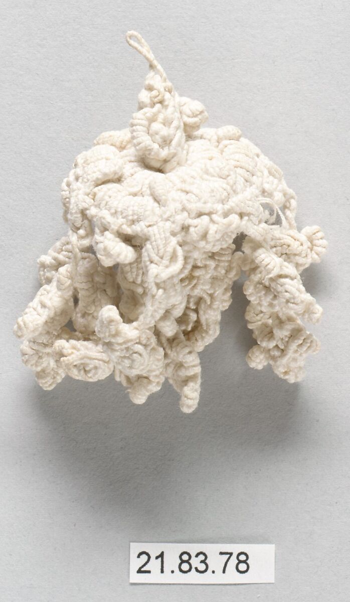Pair of tassels, Linen, Italian 