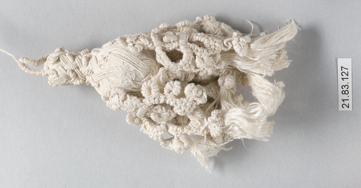 Pair of tassels, Linen, Italian