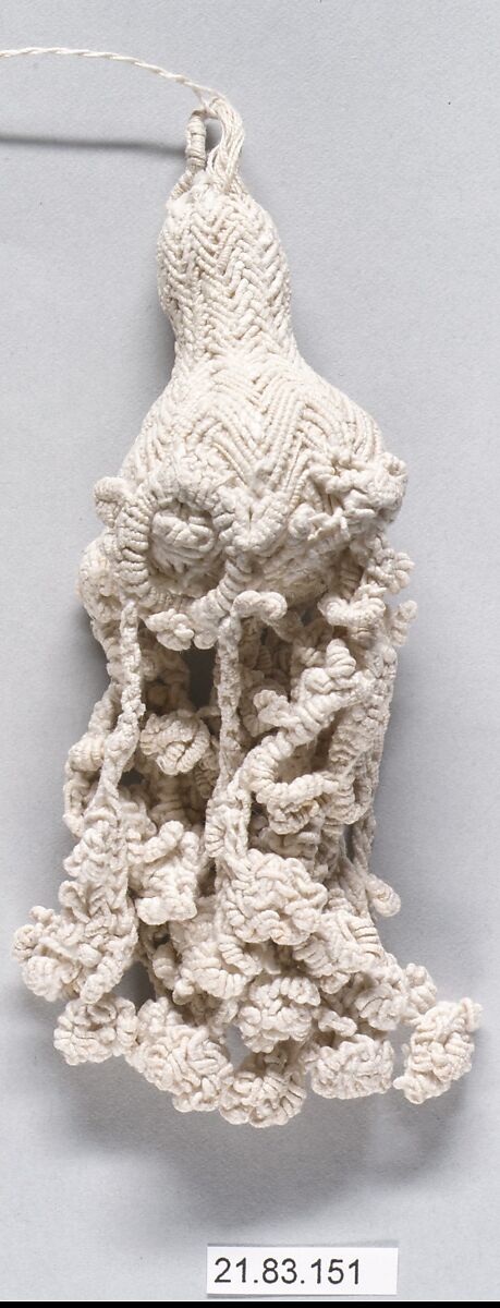 Pair of tassels, Linen, Italian