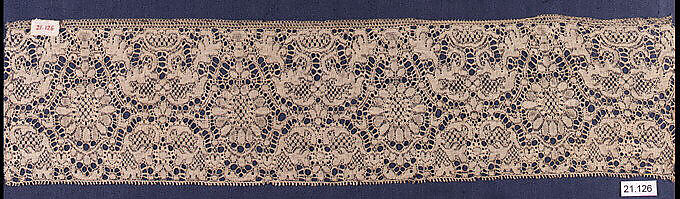 Strip, Machine made lace, French 