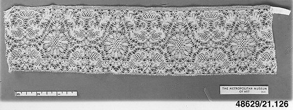 Strip, Machine made lace, French