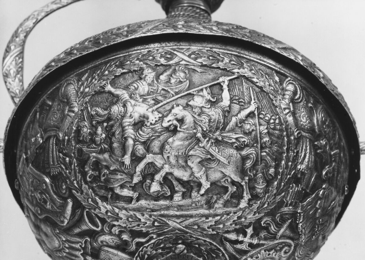 Cup-Hilted Rapier, Cup signed Carlo Piccinino (Italian, Milan, active ca. 1650–75), Steel, iron, Italian, Milan; blade, German, Solingen