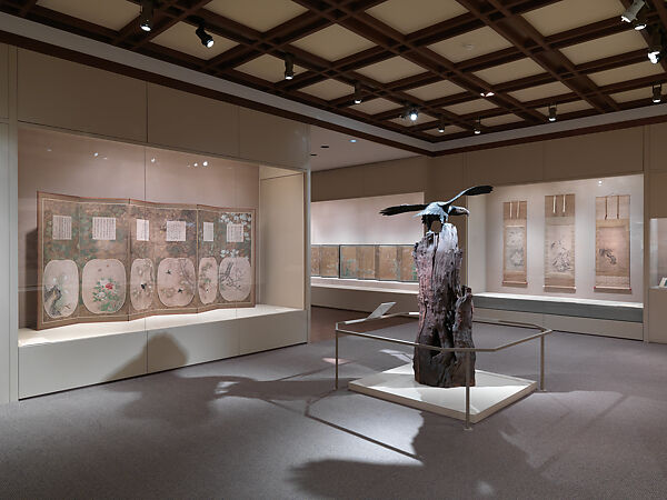 Eagle with Outstreched Wings, Attributed to Suzuki Chōkichi (Japanese, 1848–1919), Iron, pigment, shakudo, shibuichi, wood, Japanese