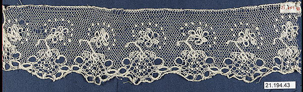 Piece, Bobbin lace, Hungarian 