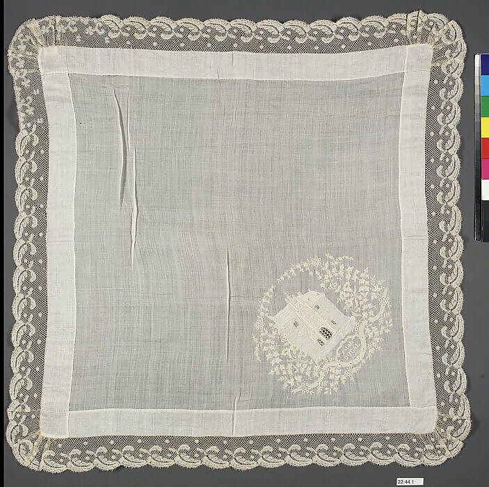 Handkerchief, Linen, French 