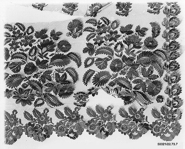 Silk bobbin lace scarf end